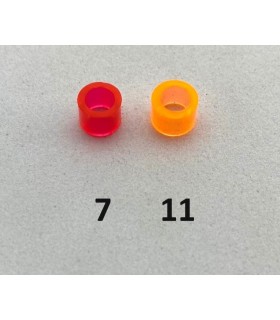Mini entretoise rouge transparent