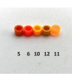 Mini plastic washer spacer neon orange