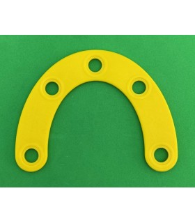 Mj special curved strip 4 holes yellow