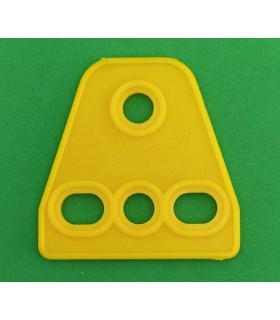 MJ special soft triangle plate 3x1 yellow safran