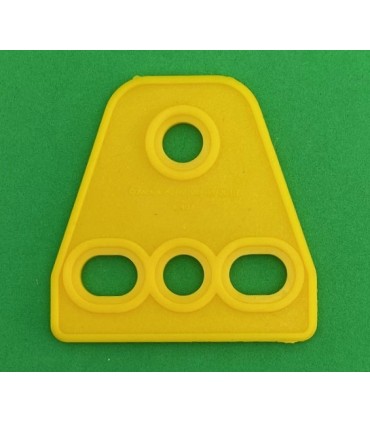 MJ special soft triangle plate 3x1 yellow safran