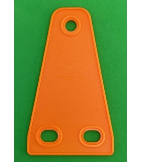 Mj flexible triangle plate 2x1 long melon orange