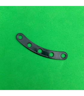 Curved flexible narrow strip 5 holes glossy black