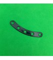 Bande étroite flexible incurvée 5 trous noir brillant