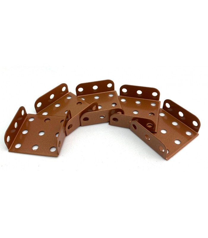 Plaque à rebords 3x3tr (38x38mm) cuivre (lot de 5) Plaque à rebords 3x3tr (38x38mm) cuivre (lot de 5)