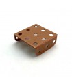 Flanged plate 3x3 h (38x38 mm) copper (pack of 10)