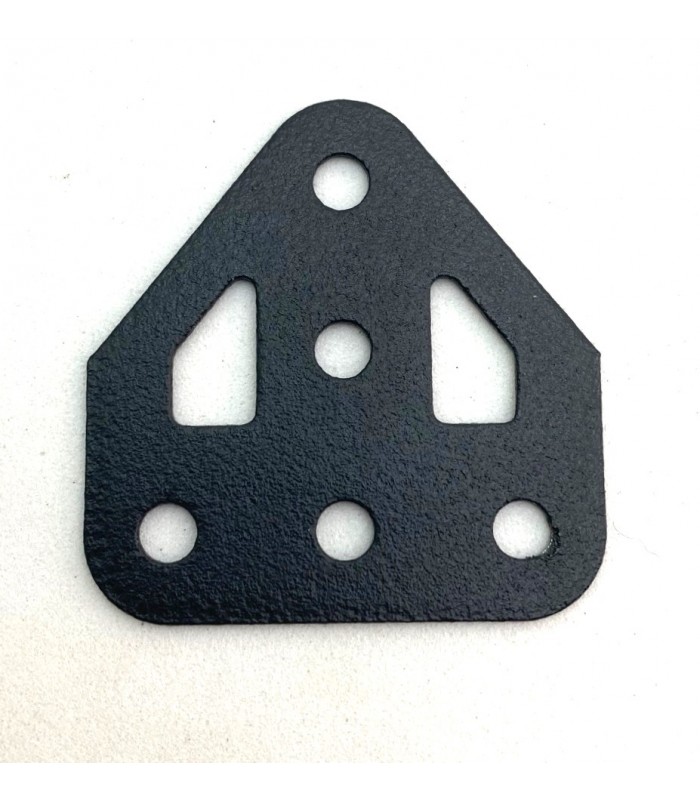 Embase triangulée plate gris anthracite Embase triangulée plate gris anthracite