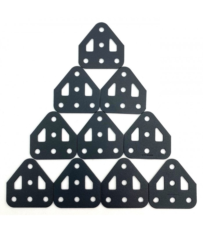 Flat trunnion charcoal grey (pack of 10) Flat trunnion charcoal grey (pack of 10)