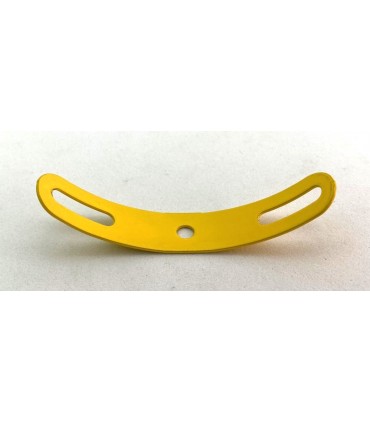 Bande cintrée à glissière 75 mm jaune