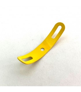 Bande cintrée à glissière 75 mm jaune