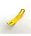 Bande cintrée à glissière 75 mm jaune
