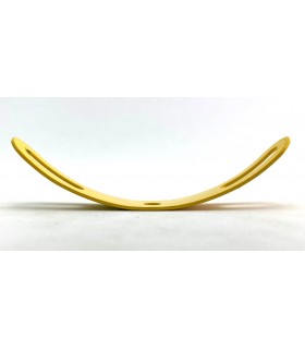 Bande cintrée à glissière 75 mm jaune