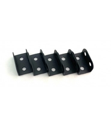 Flanged Plate 2x1 h (26x12 mm) charcoal grey (pack of 5)
