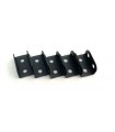 Flanged Plate 2x1 h (26x12 mm) charcoal grey (pack of 5)