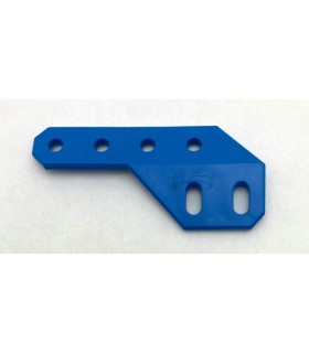 Cornière en angle 135° de droite en plastique bleu