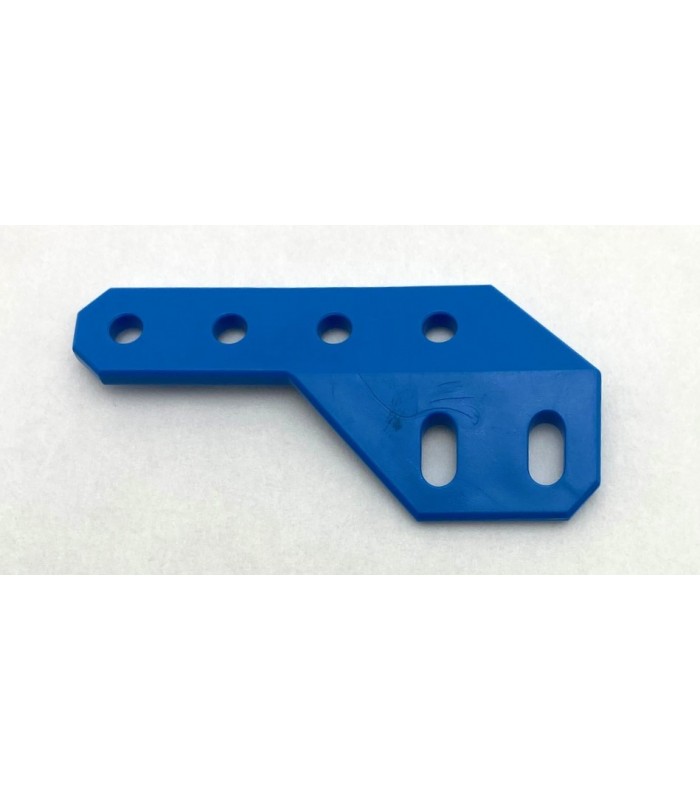 Cornière en angle 135° de droite en plastique bleu