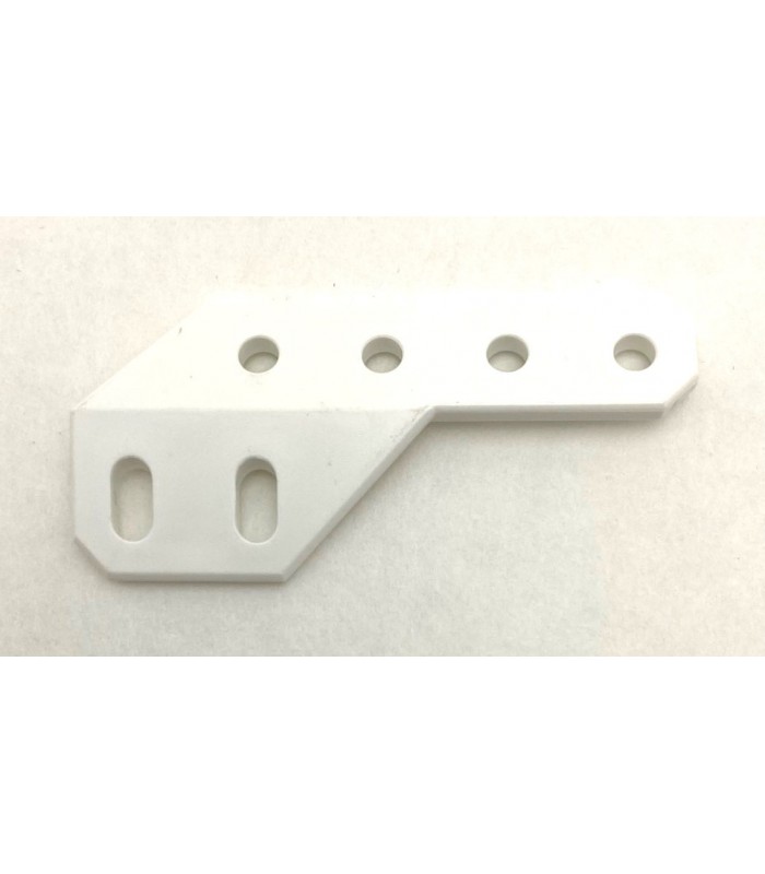Cornière en angle 135° de gauche en plastique blanc