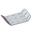 Plaque 38 x 38 mm a rebord 135°zn
