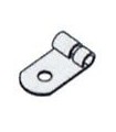 Raccord  tringle et bande a angle droit en zn