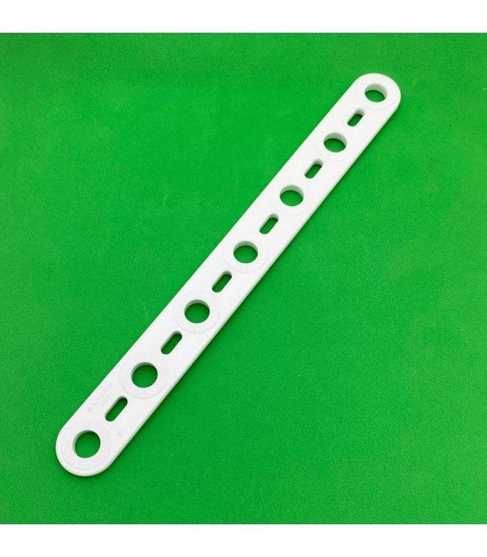 Mj flat strip 7 holes white
