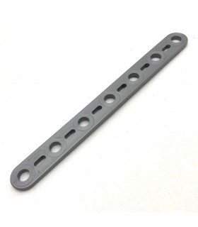 Mj flat strip 7 holes aluminum grey