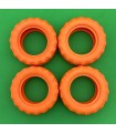 Mj pneu 11x7 en sac de 4 orange melon