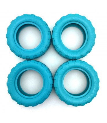 Mj pneu 11x7 en sac de 4 bleu turquoise