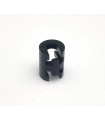 Entretoise ajourée de 12 mm de long en plastique noir