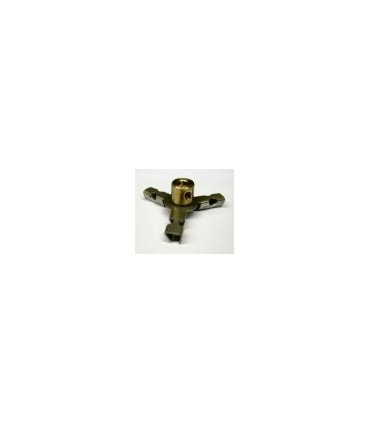 Raccord de tringle triple a moyeu