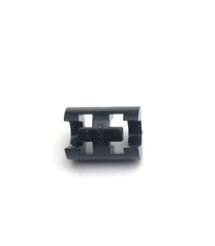 Openwork spacer 12 mm long black plastic Openwork spacer 12 mm long black plastic