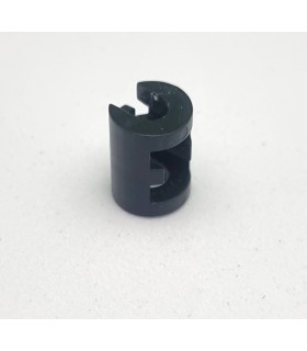 Openwork spacer 12 mm long black plastic