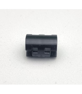 Openwork spacer 12 mm long black plastic