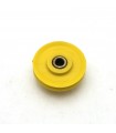 Poulie à moyeu ø25 mm plastique sertie jaune
