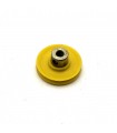 Poulie à moyeu ø25 mm plastique sertie jaune