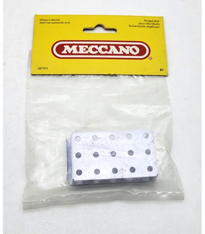 Flanged Plate 5x3 h (60x40 mm) white (bag of 2) Flanged Plate 5x3 h (60x40 mm) white (bag of 2)
