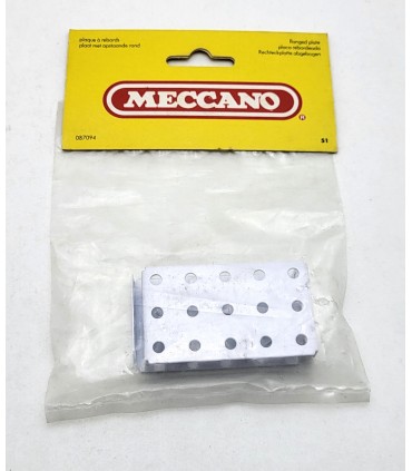 Flanged Plate 5x3 h (60x40 mm) white (bag of 2)