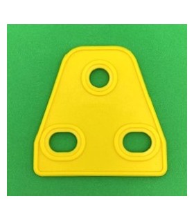 Mj triangular flexible plate 2 x 1 yellow