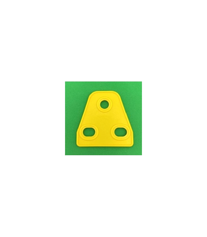 Mj plaque triangle souple 2x1 jaune