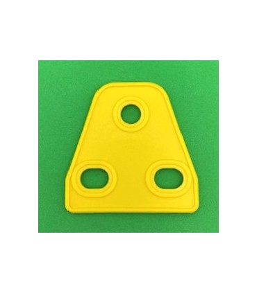 Mj plaque triangle souple 2x1 jaune