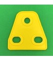 Mj plaque triangle souple 2x1 jaune