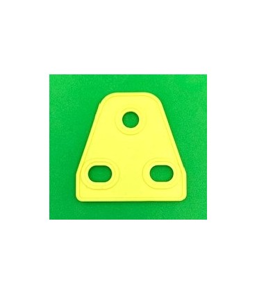 Mj triangular flexible plate 2 x 1 pale yellow