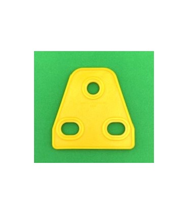 Mj plaque triangle souple 2x1 jaune/orange