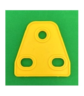 Mj triangular flexible plate 2 x 1 pale yellow canary