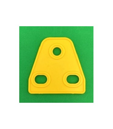 Mj triangular flexible plate 2 x 1 pale yellow canary