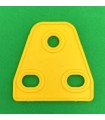 Mj triangular flexible plate 2 x 1 pale yellow canary