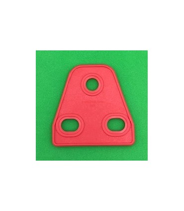 Mj plaque triangle souple 2x1 rouge grenadine