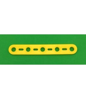 Mj flat strip 5 holes lemon yellow