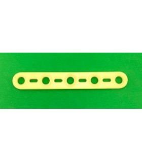 Mj flat strip 5 holes banana yellow