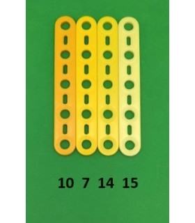 Mj flat strip 5 holes yellow
