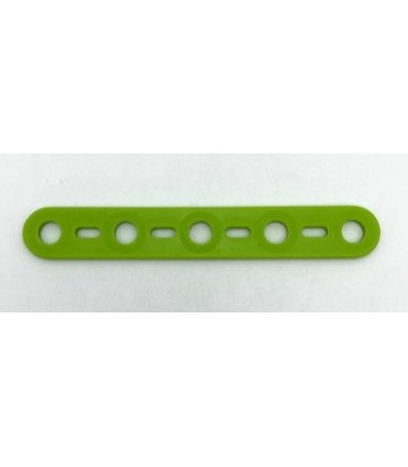 Mj flat strip 5 holes apple green
